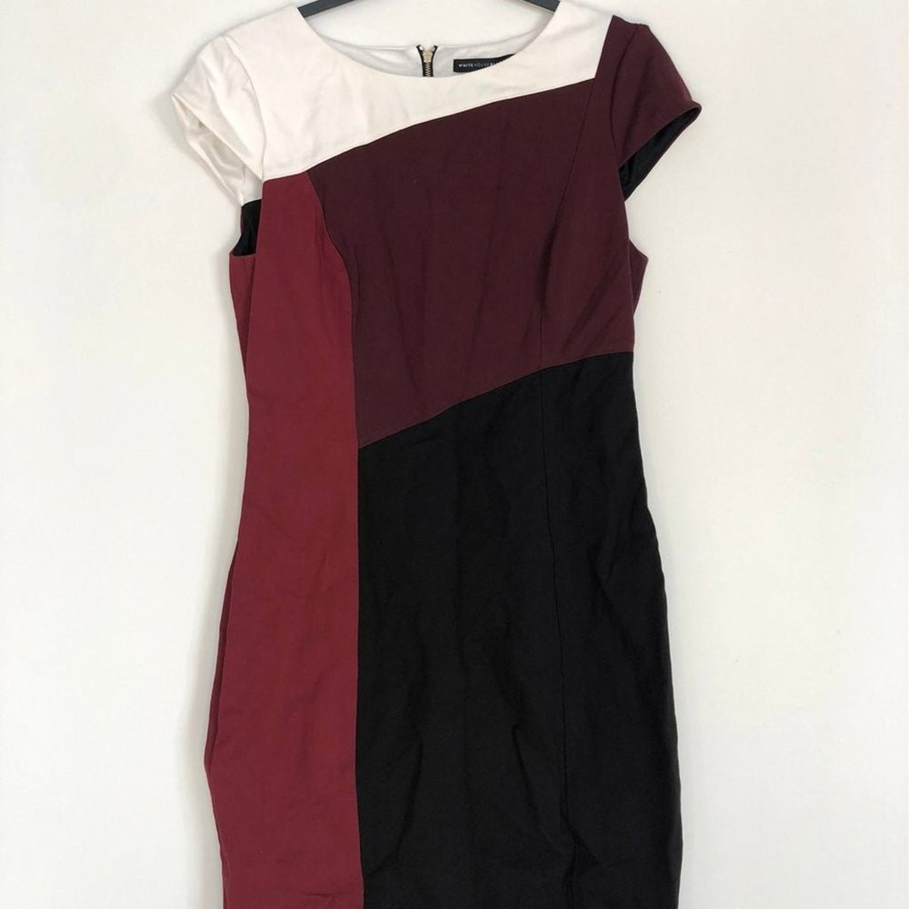 WHBM Color Block Shift Dress Office